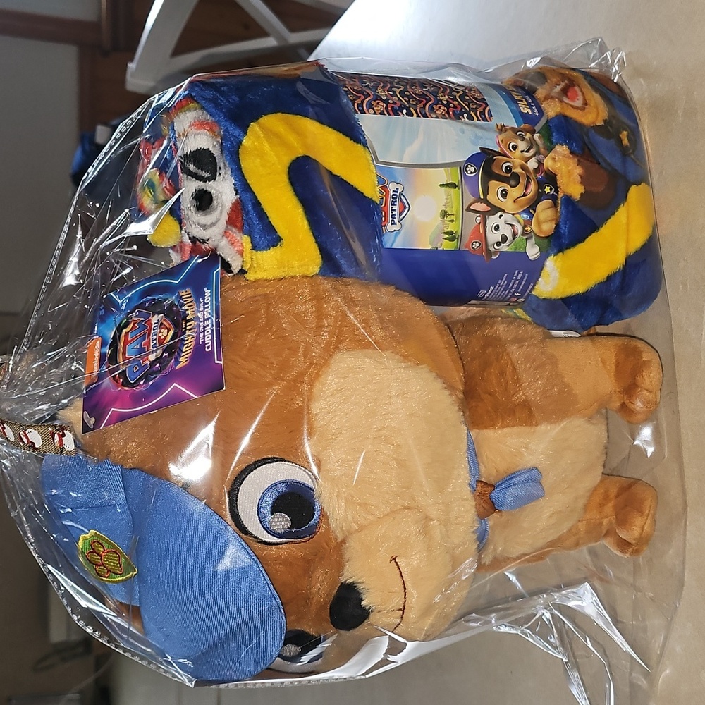 Paw Patrol Cuddle Pillow 14" & Silky Soft Throw 46×60
